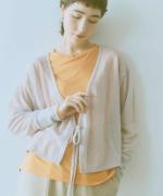 wool lacy jacquard　カシュクールカーディガン