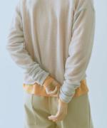 wool lacy jacquard　カシュクールカーディガン