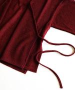 wool lacy jacquard　カシュクールカーディガン