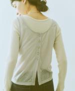wool lacy jacquard  2wayキャミベスト
