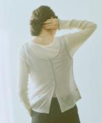 wool lacy jacquard  2wayキャミベスト