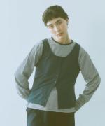 wool lacy jacquard  2wayキャミベスト
