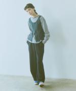 wool lacy jacquard  2wayキャミベスト