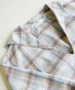 frosted twill check　セーラーカラープルオーバー