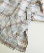 frosted twill check　セーラーカラープルオーバー