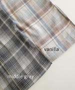 frosted twill check　セーラーカラープルオーバー