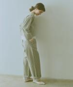 cotton viara mini check  2タックイージーパンツ