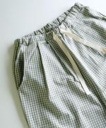 cotton viara mini check  2タックイージーパンツ
