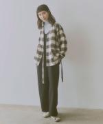 cotton viera tartan check ガウンジャケット