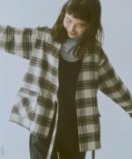 cotton viera tartan check ガウンジャケット