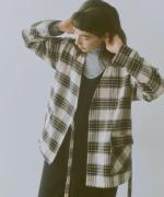 cotton viera tartan check ガウンジャケット