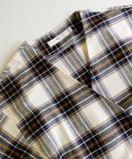 cotton viera tartan check ガウンジャケット