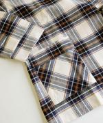 cotton viera tartan check ガウンジャケット