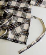 cotton viera tartan check ガウンジャケット