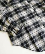 cotton viera tartan check　Vネックブラウス