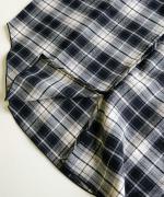 cotton viera tartan check　Vネックブラウス