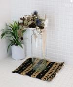 jute Square Patterned Mat