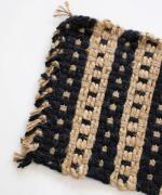 jute Square Patterned Mat