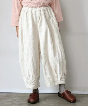 グレンチェックデニムジャガード　パンツ